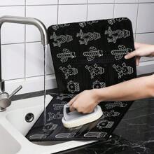 1 pièce Protège-éclaboussures de cuisine, planche isolante pliable pour la cuisson sur cuisinière à gaz, écran anti-éclaboussures résistant à l'huile