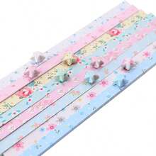 1590 hojas de tiras de papel de origami para hacer estrellas, paquete de papel de origami pastel con estrellas de la suerte, suministros de artesanía de papel DIY - varios colores - Ver 5