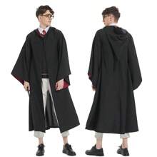Potter Wizarding Robe Cosplay Costume Harry Halloween Cloak Wizarding Robe Performance Costume Graduation Photo Outfit; College Style Class Uniform For University Students