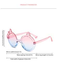 Juego de 7 piezas/Nuevo estilo degradado de dos colores con diseño de oreja de gato lindo para niños - Multicolor - Ver 3