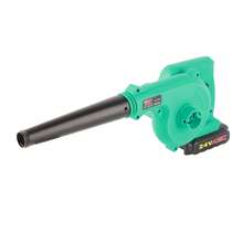 Set soplador de hojas sin cable 2 en 1, soplador eléctrico de hojas potente, silencioso, ligero y sin cable con batería y cargador para jardín, patio, ordenador, coche. - Verde - Ver 5