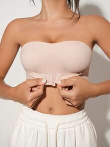 Peach Girl Pink Rimless Thin Pad Underwear Women's Comfortable All-Match Bra - Pink - View 4