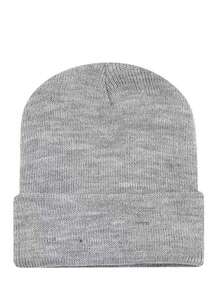 MilyModa Winter Hat, Cold Cap, Without Embroidery For Adults, Beret Cap - 淺灰色 - 查看 1
