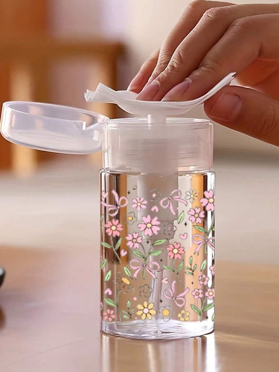 便携式旅行挤压瓶 - 防漏，适用于卸妆液和爽肤水，是外出护肤的理想之选。这款便携式透明PET材质可重复灌装旅行瓶适用于卸甲油、爽肤水和卸妆液，圆顶设计方便重复使用。 - 彩色 - 查看 1