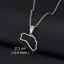 1pc Outline Spain Tenerife,La Gomera,La Palma,Gran Canaria,Fuerteventura,Catalonia,Ibiza,Minorca Map Necklaces Jewelry - Multicolor - View 17