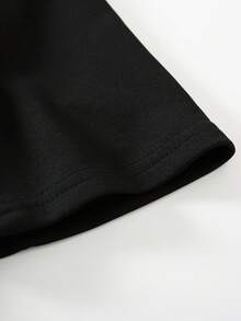 Men'S Casual "Gretsch" Graphic T-Shirt - Short Sleeve, Round Neck, Cotton Fabric, Summer Style, Regular Fit, Adult Size, Music-Themed Tee | Bold Lettering Shirt | Stretchy Fabric - màu đen - Xem 5