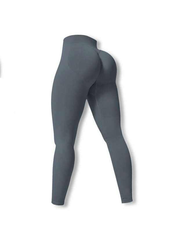 NcmRyu 1pc Women High Waist Seamless Stretchy Tummy Control Lift Butt Casual Sports Trousers, Spring/Summer