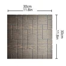 1 Stück/2 Stücke selbstklebende 3D Wandaufkleber, geometrisches Muster Kunst Dekor Aufkleber, schallabsorbierend, wärmedämmend, stoßfest, Wand Aufkleber Dekoration für Zuhause, abnehmbar und wiederverwendbar für Schlafzimmer, Wohnzimmer, Balkon, Küche, Kamin, TV Hintergrund, Größe 30*30cm