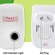 6pcs Pest Repeller Reject Ultrasonic Electronic Mouse Mosquito Insect Control - Blanco - Ver 5