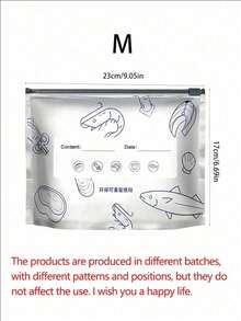 Aluminum Foil Refrigerator Storage Bags Reusable Perfect For Kitchen Organization In The Refrigerator Or Freezer Zipper Fresh-Keeping Bags For Fruits Vegetables Meat Grains Nuts Snacks Food Preservation Sealing Bags Kitchen Accessories - Multicolor - View 9