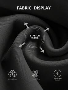 3 件套女式高腰七分紧身裤，带新月形口袋 - 弹力、舒适、时尚，适合所有季节，黑色，纯色，收腹，高腰紧身裤 - 查看 6