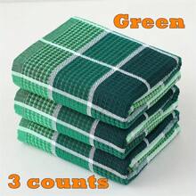 3 Pcs Dishcloths - , Absorbent, Lint-Free, Effective Cleaning For Kitchen & Bathroom - Dish Cloths, Cleaning Cloths, All-Purpose Cleaning Rags, Kitchen Towels