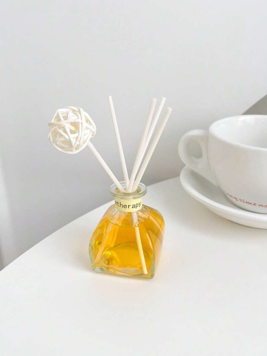 1PC 50ml Reed Diffuser Essential Oil, No Flame,For Bedroom Bathroom Home Decoration, Air Freshener With Random Alphabet Design(Including 5 Diffuser Vines And 1 Vine Ball) Gifts Birthday Graduation - Various Fragrances - View 1