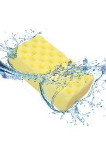 1pc Wave Shaped Car Wash Sponge Block, High Density Auto Detailing Polishing Honeycomb Car Washing Sponge, Powerful Cleaning