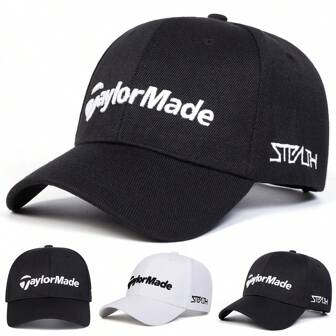 1pc Men's TAYLORMADE STEALTH Letter Embroidered Baseball Cap, Streetwear Casual Hat For Spring, Autumn, Travel, Beach