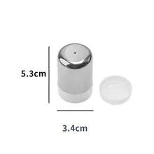 不锈钢5孔盐瓶便携式迷你调味瓶带防尘盖小胡椒瓶调味罐厨房工具 - 彩色 - 查看 15