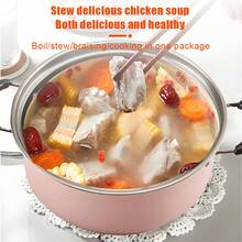 10-Piece Pot Set – Premium Stainless Steel Cookware Pots With Lids, Compatible With Electric, Induction, And Gas Stoves, Multicolor - 彩色 - 查看 4