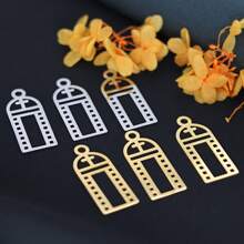 Set de 3 piezas de encantadores colgantes de acero inoxidable con forma de seta, ideales para hacer manualidades, aretes y collares