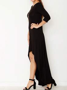 Boho Retro Vintage  Solid  Grey Color Block Color Sleeveless Grey Maxi Dress Racer | S-3X - 黑色 - 查看 10