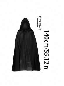 1pc Unisex Hooded Halloween Christmas Cloak Costumes Party Cape,Adult Cosplay Costume For Halloween Christmas Party
