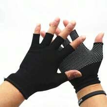 1 Pair Breathable Non-Slip Half Finger Gloves, Suitable For Cycling, Hiking And Workout