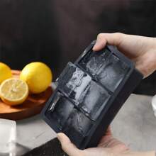 Strumento creativo per cubetti di ghiaccio, in silicone morbido e facile da staccare, stampo per cubetti di ghiaccio quadrati a 6 celle, vassoio per ghiaccio a congelamento rapido con coperchio, stampo in silicone per cubetti di ghiaccio per cocktail e whisky, stampo per cubetti di ghiaccio rotondi con coperchio per un facile rilascio