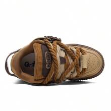 Q-AND Fashionable And Versatile Shock-Absorbing Wear-Resistant Low-Top Sports Shoes Shoes For Women - màu nâu - Xem 5