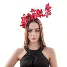 1Pc Wedding Photography For Women Headdress Decor Accessory Bridal Tea Party Wedding Headpieces Headband Bride The Flowers Hair Band, Diadema, Hair Hoop
