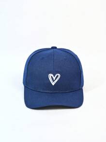 1 Peça Boné de Beisebol Ajustável de Poliéster com Estampa de Coração para Mulheres, Chapéu Casual para Uso Externo Adequado para Primavera, Outono, Viagem, Praia, Chapéu de Sol Estilo Y2K Unissex