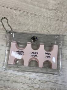 1pc Japanese Coin Holder Wallet Portable Small Change Purse Currency Organizer Travel Transparent Card Case For Women For Men Wallet Mini Wallet Purse Wallet Travel Wallet Coin Wallet Wallet