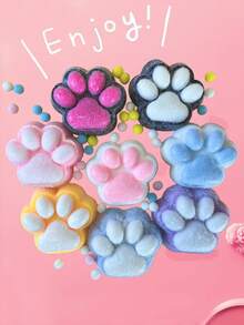 1 件可爱减压模拟硅胶挤压猫爪、挤压玩具、慢回弹、缓解压力、Taba Squish Sticky、弹性大挤压、坐立不安玩具、便携式挤压玩具，非常适合放在办公桌上和外出时放松，Tabas 柔软玩具，有趣和棘手的感官游戏，非常适合圣诞节、万圣节和生日礼物，使其成为理想的节日礼物、生日派对礼物。