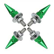 M6汽车牌照螺丝，汽车牌照支架五金，螺纹尖头螺丝，汽车改装紧固件，挡泥板垫圈，保险杠发动机螺栓，牌照铝合金螺栓，适用于汽车、卡车、摩托车、自行车上的M6螺丝孔 - 彩色 - 查看 20