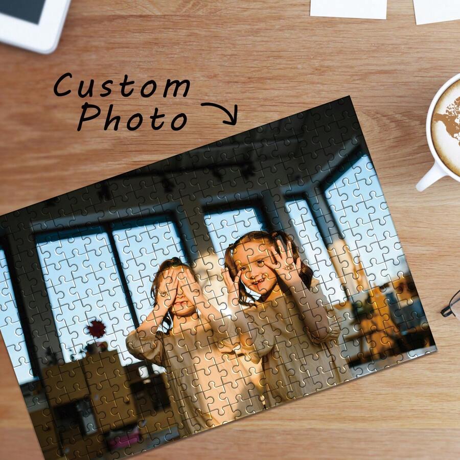 1pc Custom Photo Wooden Jigsaw Puzzle,DIY Photo Jigsaw Portrait Handmade Birthday Gift,Personalized Gifts ,Custom Gifts, Personalized Gifts, Page Boy Gift, Personalized Jigsaw Keepsake For Special Occasion Room Decoration Beautiful Personalized Gift For Wedding,Autumn And Winter,Housewarming,Bedroom/Living Room,Children's Day,Jigsaw Puzzle,Custom Toys,Personalized Toys,Customized>Gifts,Pazzel,Guy Toys,Customized Gifts, Jigsaw Puzzle Board - Multicolor - View 1