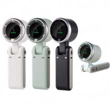 1PC Mini Portable Fan Neck Mounted Fan Foldable Ru Handheld Turbo Fan, USB Rechargeable 3600 MAh Battery, 5 Speed,Mute, Adjustment, Compact, Lightweight And Energy Saving, Suitable For Outdoor Activities, Travel And Office