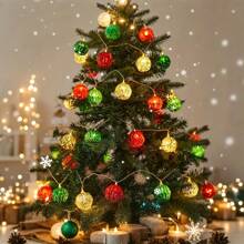 Moroccan Style Ball String Lights For Outdoor Decoration, Garden, Porch, Christmas, Wedding, Holiday Party Lighting