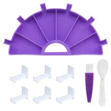 1 set Bandejas de clasificación de cuentas de plástico, bandeja para pintura de diamantes, accesorios de placa de cuentas para pintura de diamantes DIY, herramientas para pintura de diamantes