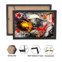 Abstrakte Graffiti Basketballspieler Leinwandkunst Poster - Rahmenlose Pop Sport Stern Wandkunst Dekoration für Wohnzimmer, Schlafzimmer, Fitnessstudio oder Studentenwohnheim