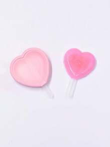 1 Stück herzförmige Silikon-Eis-am-Stiel-Form mit Deckel, Mini rosa Eis-am-Stiel-Hersteller, DIY Eiscreme-Form, Sommer-Küchenhelfer