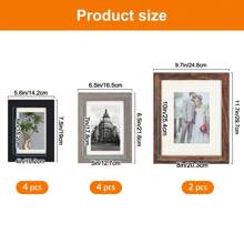 Superlele 10/15/20 Pack Picture Frames Set, Picture Frames Collage Wall Decor For Assorted Photos, Three Sizes 8x10, 5x7, 4x6 For Wall Hanging Or Tabletop Display, Home Decor, Room Decor