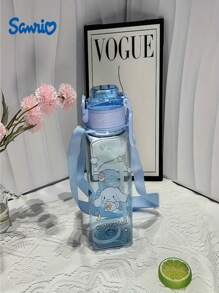 Sanrio قدح قهوة محمول 800 مل/27 أونصة مقاوم للحرارة العالية من مادة البي سي مع رسومات كارتونية جميلة من سانريو (سيناموroll, ميلودي, كورومي) مناسب للاستخدام اليومي والسفر والعمل، هدية عيد ميلاد جيدة