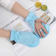 1 Pair Summer Horseshoe Shaped Short Driving Gloves, Outdoor Cycling UV Protection Loose Breathable Non-Slip Short Gloves