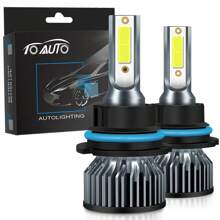 2pcs H4 LED Headlight Bulbs For Car H1 H4 H7 H11 9005/9006 HB3 HB4 Led Bulb 12V 50W Auto Led Fog Light Drving Headlamp 6000K, Without Battery