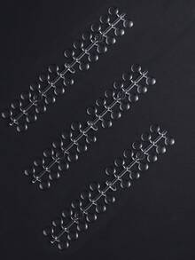 透明圆形指甲油色卡展示轮，带粘性封口 - 可重复使用，适用于美甲沙龙展示、DIY练习和美甲师培训，必备美甲收纳工具 - 無色 - 查看 8