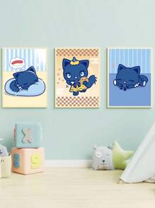 Sanrio 1pc Sanrio Cartoon Wall Arts,Adorozatorumary Poster Nursery,Suitable For Dorm, Apartment, Bedroom, Living Room, Baby Room, Modern Home Decor, No Frame