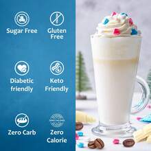 Syruvia Sugar-Free White Chocolate Mocha Coffee Syrup - 25.4 Fl Oz. Premium Coffee Flavoring Syrup. 0 Calories, Kosher, And Gluten-Free. Perfect For Drinks, Sodas, Shakes, Desserts, And More. - 25,4 fl oz - Xem 4