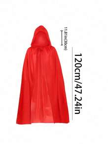 1pc Unisex Hooded Halloween Christmas Cloak Costumes Party Cape,Adult Cosplay Costume For Halloween Christmas Party