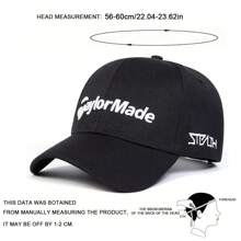 1 pieza Gorra de béisbol con bordado de la letra TAYLORMADE STEALTH para hombre, gorra casual de uso urbano para primavera, otoño, viajes, playa