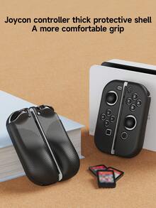 1pc Solid Color Raised Switch 2 Console Protection Case, Accessories For New Switch 2 (2025) Gaming Device, Compatible With Switch OLED/Switch NS Game Controllers, TPU Soft Shell Easy To Install And Disassemble, Protect Switch Lite Console And Joy-Con Handles From Scratches - Multicolor - View 12