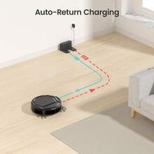 LEFANT M210P Robot Vacuum Cleaner, 7.8cm Ultra-Slim, Alexa Voice Control, Self-Charging, Strong Suction For Pet Hair & Carpets - màu đen - Xem 6