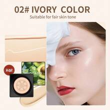 Molianji Avocado Mushroom Air Cushion Long Lasting Moisturizing Concealer, Suitable For All Skin Colors, Natural Makeup Effect, Cream Quality, Two Color Options - Multicolor - View 10